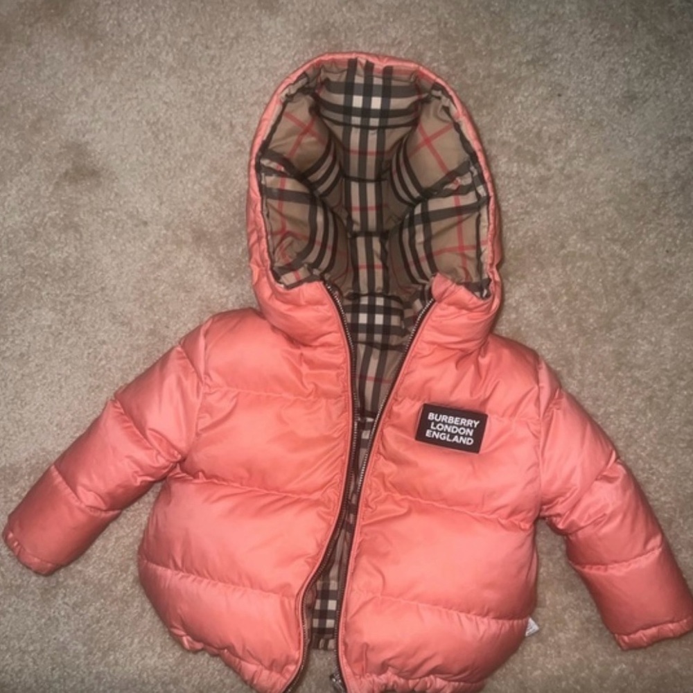 Gently worn 18 month Burberry reversible coat